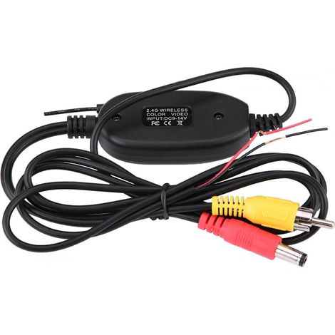 Sollbry Rückfahrkamera-videosender, Dc12v Rca Video 2,4 Ghz Kabelloser Sender Und Empfänger-kit Für Das Park-rückfahrkamera-überwachungssystem