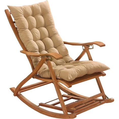 Sonnenliegen-kissen, Dick Und Breit, Garten-schaukelstuhl-kissen, Zum Liegen Und Entspannen, Rattan, Drinnen Und Draußen, Kamelfarbe, 48 X 120 Cm