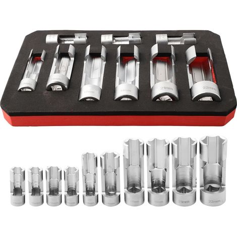 Spezial-steckschlüsselsatz Für Diesel-einspritzdüsen. 9-teiliger Schraubenschlüsselsatz Für 1/4 3/8 Und 1/2 Anwendungen