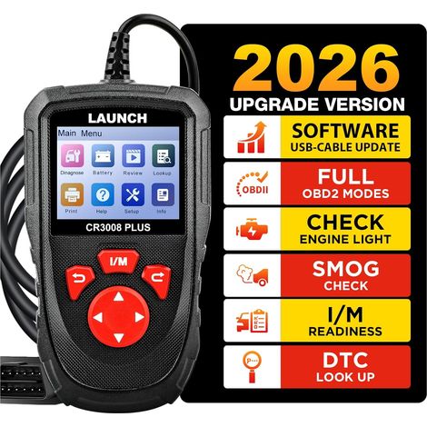 Launch Cr3008 Obd2 Universal-diagnosegerät (mehrmarken): Fehlercodeleser Für Alle Obd2-fahrzeuge, Die Nach 2000 Hergestellt Wurden