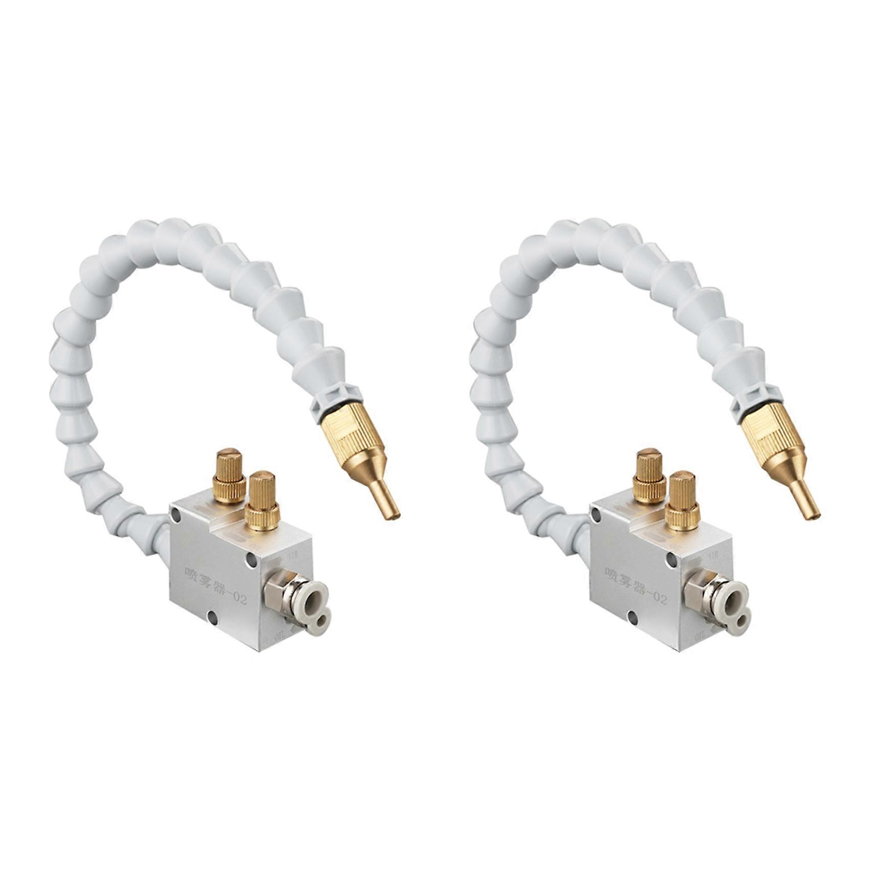 Système De Lubrification Et De Refroidissement Par Brumisation 2x Pour Tour Cnc, Fraiseuse, Perceuse Et Graveuse, Pour Tubes De 8 Mm (sans Aimant).
