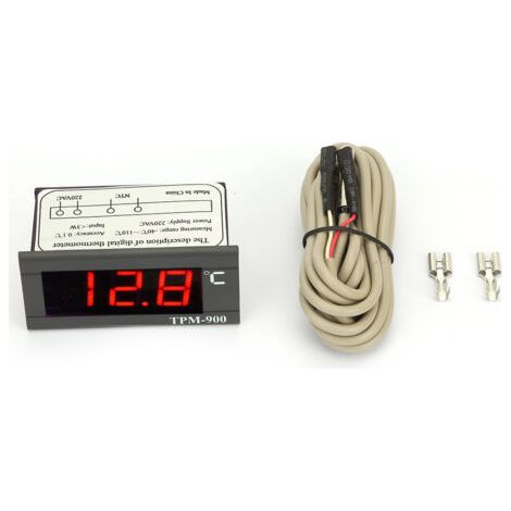 Tpm-900 220 V Digitaler Temperaturregler, Led-panel Mit Sensor-thermostat-regler