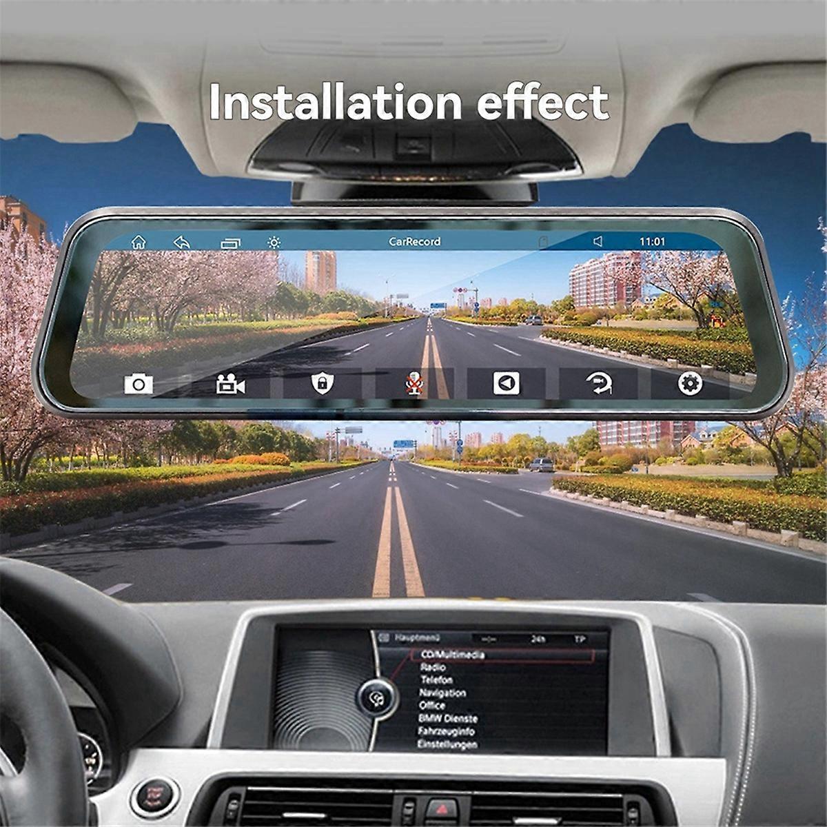 Enregistreur De Rétroviseur Avec Écran Hd De 9,36 Pouces, Compatible Carplay Et Bluetooth.