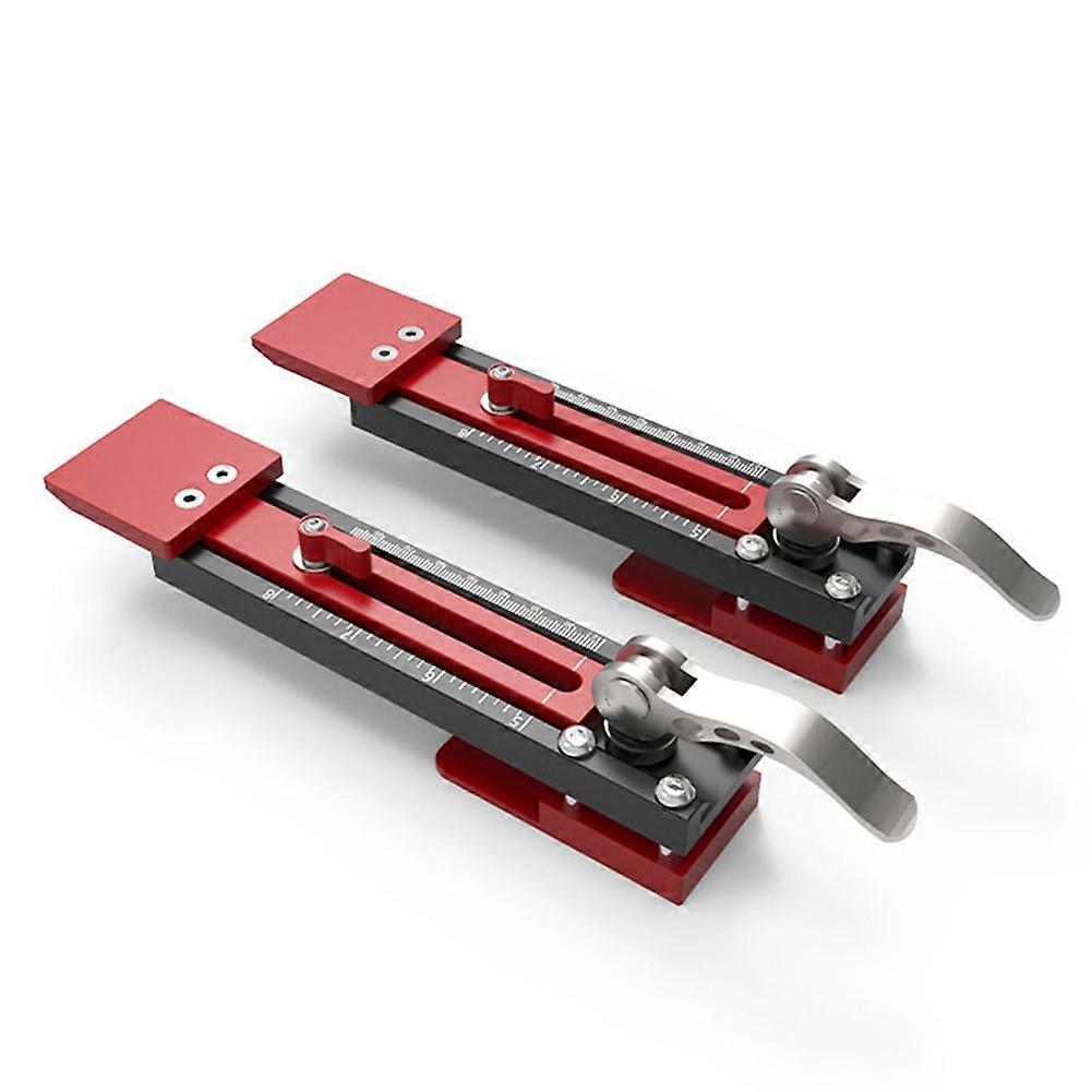 Outil De Pose De Panneaux Muraux En 2 Pièces, Gabarit De Précision Gecko Gauge En Aluminium À Double Échelle Réglable, Graduation Métrique Et Impériale.