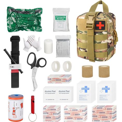 Taktische Erste-hilfe-tasche, 54-teiliges Militärisches Taktisches Trauma-erste-hilfe-set, Leere Taktische Tasche, Erste-hilfe-set-tasche, Militärisches Erste-hilfe-set Für Die Camping-jagd Zu Hause