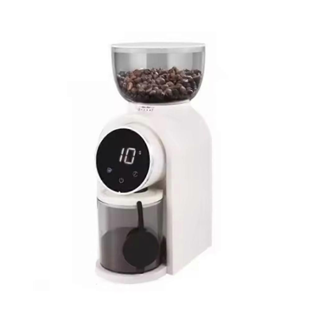 Moulin À Café Électrique Automatique À Meules Avec Compartiment À Grains Visible Pour Expresso Et Café Américain (prise Britannique B)