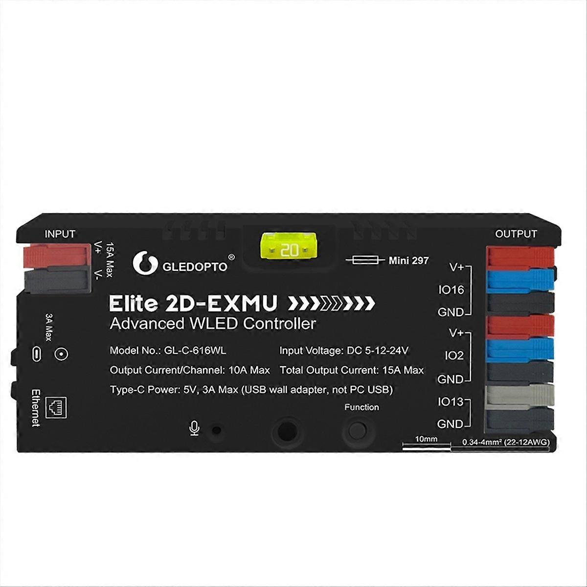 Contrôleur De Bande Lumineuse Numérique Adressable Gledopto Avec Interface Ethernet, Contrôleur Esp32 Wled Pour