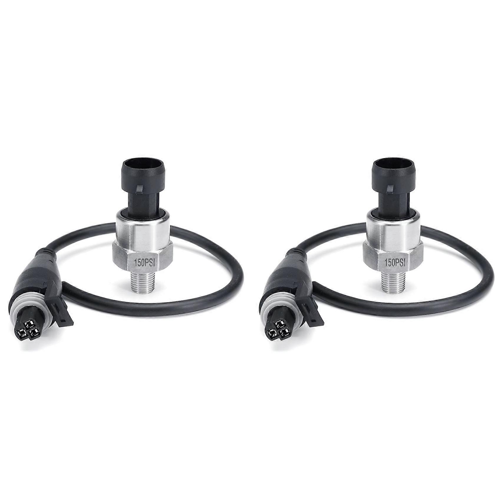 Transducteur De Pression 2x Dc5v 1/8 Npt En Acier Inoxydable Pour Huile, Air, Eau Et Carburant