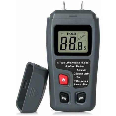 Tragbarer Holzfeuchtetester, Lcd-holzfeuchtedetektor, Feuchtigkeitstester Für Die Messung Der Brennholzpapierfeuchtigkeit,--