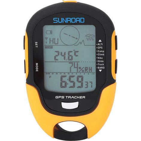 Tragbarer Sunroad Gps-empfänger Mit Digitalem Höhenmesser Und Barometer, Über Usb Wiederaufladbar