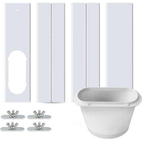 Tragbares Fenster-set Für Klimaanlagen, 1 Fensteradapter Oder 4 Verstellbare Fensterdichtungsplatten, Fensterschiebe-set-platten