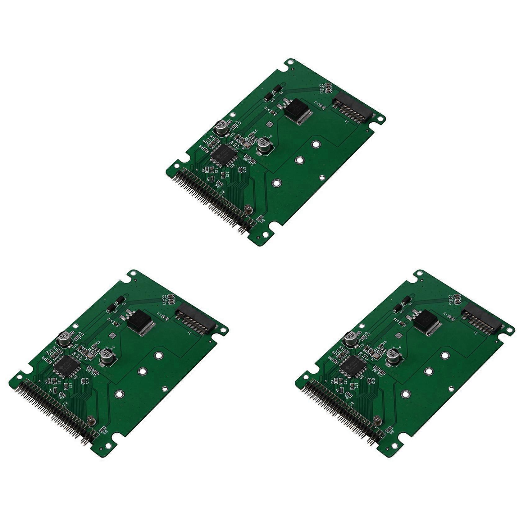 Carte Adaptatrice Convertisseur 3x M.2 Ngff B+m Key Sata Ssd Vers Ide 2,5" 44 Broches Avec Boîtier