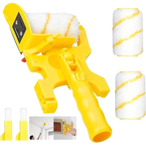 Trimmer Für Wände, Hohe Decken Mit Kantenbürsten-set, Farbroller-eimerkanten, Eck-farbzierschutz (ausziehbar)