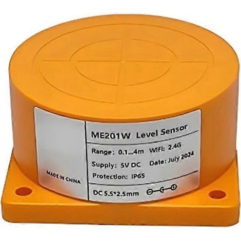 Tuya Wifi Smart Ultraschall-wasserstandsensor Für Wassertank: Echtzeitwarnungen, App-steuerung Für Ios Und Android, Eu-stecker.
