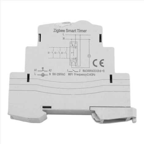 Tuya Smart Life Zigbee-leistungsschalter, 1p, Din-schiene, Einpolig, Trockenkontakt, Zeitrelais, App-fernbedienung