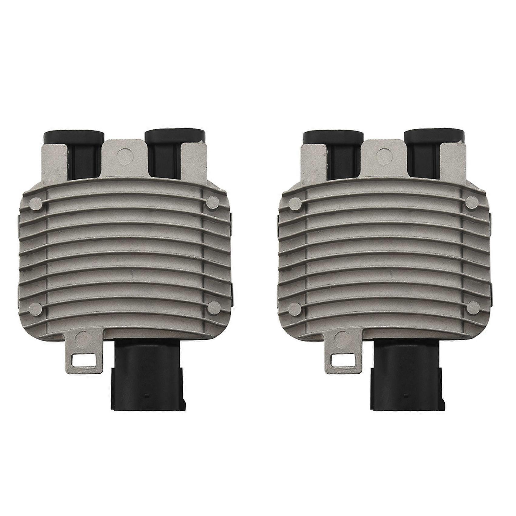 2 Modules De Commande De Ventilateur De Refroidissement De Radiateur Avec Relais Et Calculateur Pour Land Rover Freelander 2 / Lr2, Volvo V70, S60, S80, Xc70 Et Xc60