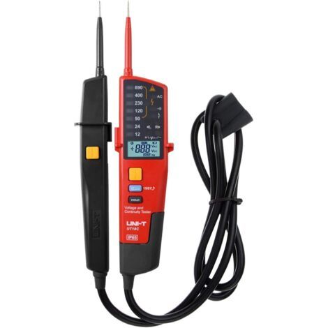 Ut18c Spannungsprüfer Multifunktions-wasserdichter Spannungs-digitalvoltmeter Spannungsprüfer 12v690v Ac/dc Auto Range Lcd-display