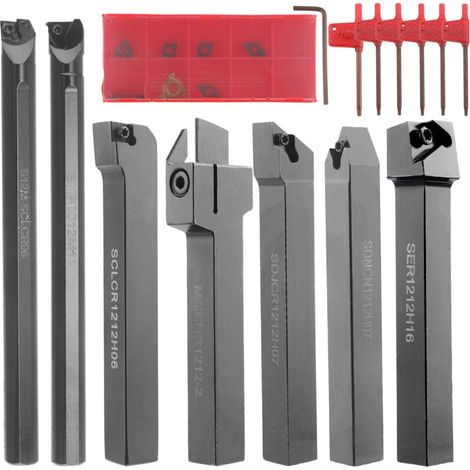 Union – 12-mm-metalldrehschneider – 7-teiliger Stahl – Drehwerkzeug Mit Hoher Härte – Cnc-bearbeitung