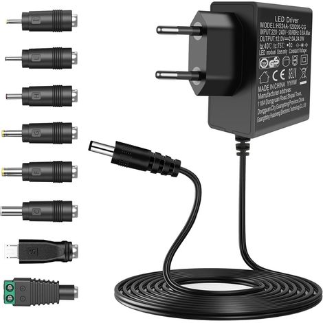 Universeller Ac-zu-dc-netzadapter, 12 V, 2 A, 24 W, Schaltnetzteil, Transformator Für Haushaltselektronik, 12 V