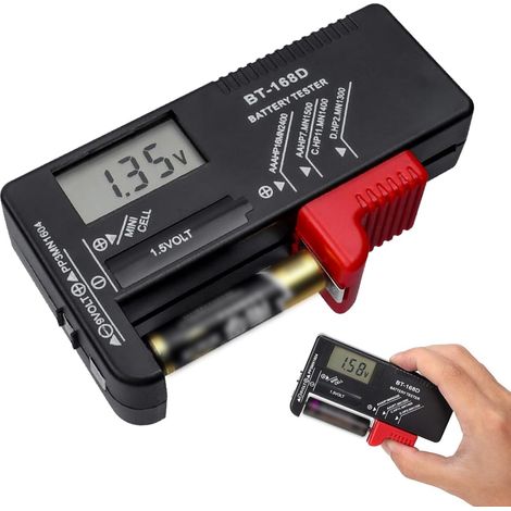 Universeller Batterietester Bt-168d – Digitaler Aa Aaa C 9v Knopfbatterietest