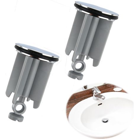 Universeller Waschbeckenstöpsel 40 Mm, Verstellbarer Abflussstopfen Für Badezimmerwaschbecken, Küche, Bidet – Höhenverstellbar, Wasserdicht, Einfach Zu Installieren, 2-teilig