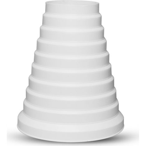 Verbessertes, Dickeres Universal-reduzierstück Für Lüftungssysteme, 80/200 Mm Durchmesser, Rundes Pvc-rohr-reduzierstück, Verwendet Mit Klimaanlage Für Kanäle Und Abluftventilatoren (8–20 Cm)