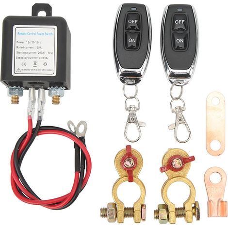 S-giant Fernbedienungs-batterieschalter, Dc12v 120a/200a, Kfz-batterieschalter Mit Doppelfernbedienung, Batterieschalter Für Auto, Wohnmobil, Lkw, Boot, Schiff