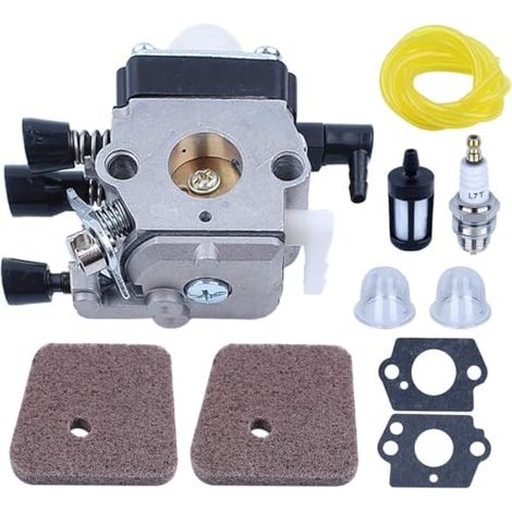 Vergaser-set Für Stihl Fs38 Fs45 Fs46 Fs55 Hs45 Hk45 Km55 Fc55 Freischneider, Vergaser Mit Dichtungen + Zündkerze + Luftfilter + Filter-ersatzteil-zubehör
