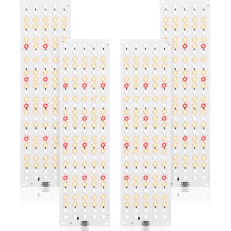 Vollspektrum-540-led-wachstumslicht, 4er-pack Gartenbaulampen, Mit 3/9/12-stunden-timer, 10 Helligkeitsstufen Für Zimmerpflanzen [energieklasse B]