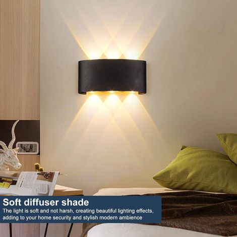 Wandleuchten, Wandleuchte, Für Den Außenbereich, Wasserdicht, Gartenbeleuchtung, Aluminium, Innenbereich, Schlafzimmer, Wohnzimmer, Treppe, Flur, Wandleuchte