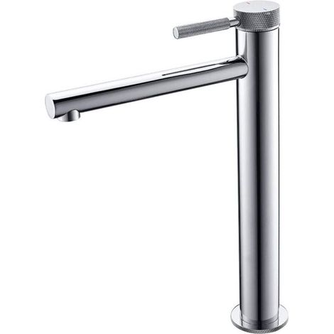 Waschbecken-wasserhahn, Erhöhter Waschbecken-wasserhahn, Heißes Und Kaltes Wasser, Doppel-einhandbedienung, Sitztyp – Chrom