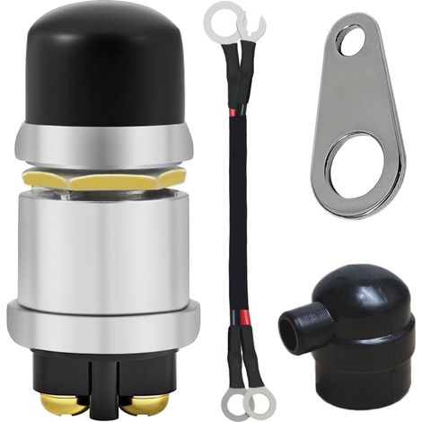 Wasserdichter Momentan-druckknopf-startschalter, 12 V, 50 A, Für Autos, Lkw, Traktor, Wohnmobil, Boot, Spurhorn, Motorstarter, 1 Stück
