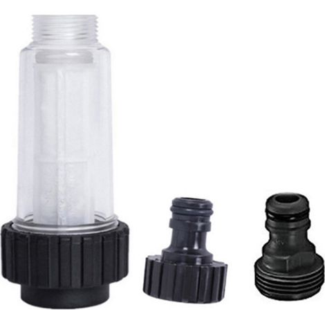 Wasserfilter Für Hochdruckreiniger 3/4" Anschluss Mit 2 Steckanschlüssen Sandfilter Für Wasserpumpen Kompatibel Mit Kärcher K2-k7 Für Gartenpumpen.