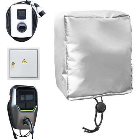 Wetterschutz-wallbox, 40 X 32 X 20 Cm, Oxford-stoff, Schutzdach, Staub- Und Regendicht, Für Ladestation Für Elektroautos