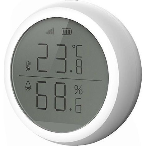 Wifi Zigbee Smart Temperatur-feuchtigkeitssensor Mit Lcd-display, Änderungsverlauf, Fernbedienung Für Smart Home Security