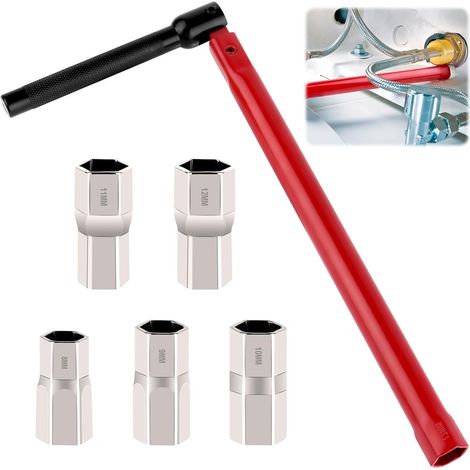 Windeisen Für 8-12-mm-installation – Robustes Stahlgehäuse – Drehbarer Griff Für Schwierige Muttern – Adapter Im Lieferumfang Enthalten