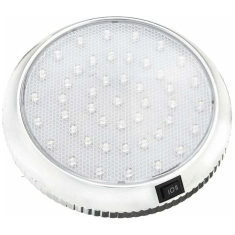 Wohnmobil-innenbeleuchtung, 12 V, Led-ein/aus-schalter Für Wohnmobil, Wohnwagen, Wohnmobil, Boot, Kaltweiß, Chromoberfläche
