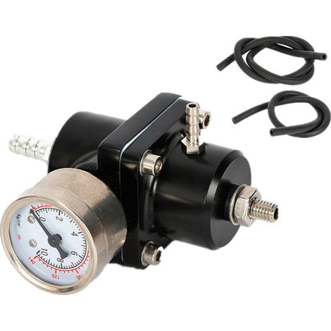 Ymyny Einstellbarer Kraftstoffdruckregler Mit Manometer, Universeller Kraftstoffdruckregler 0-140 Psi