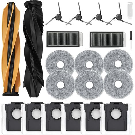 Zubehörset Für Dreame X50 Ultra Complete/l50 Pro Ultra/x50 Master/l40s Pro Ultra/mova V50 Ultra Complete, 1 Hauptbürste, 6 Staubbeutel, 6 Mopp, 2 Filter, 4 Seitenbürste