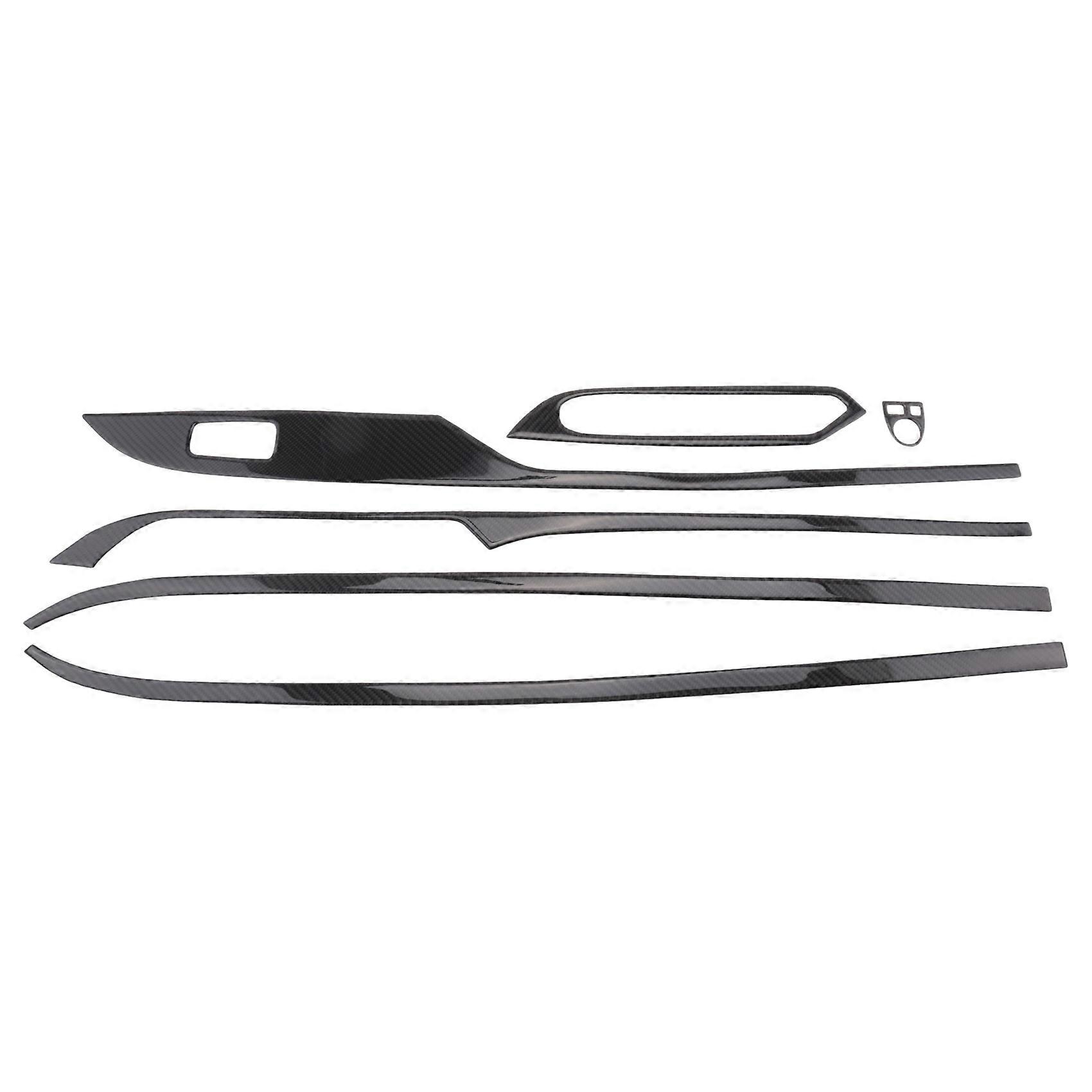 Accessoires De Garniture De Panneau De Commande De Lève-vitre En Fibre De Carbone Pour Bmw Série 6 M6 F12 F13 F06 (2011-2018) - Conduite À Gauche