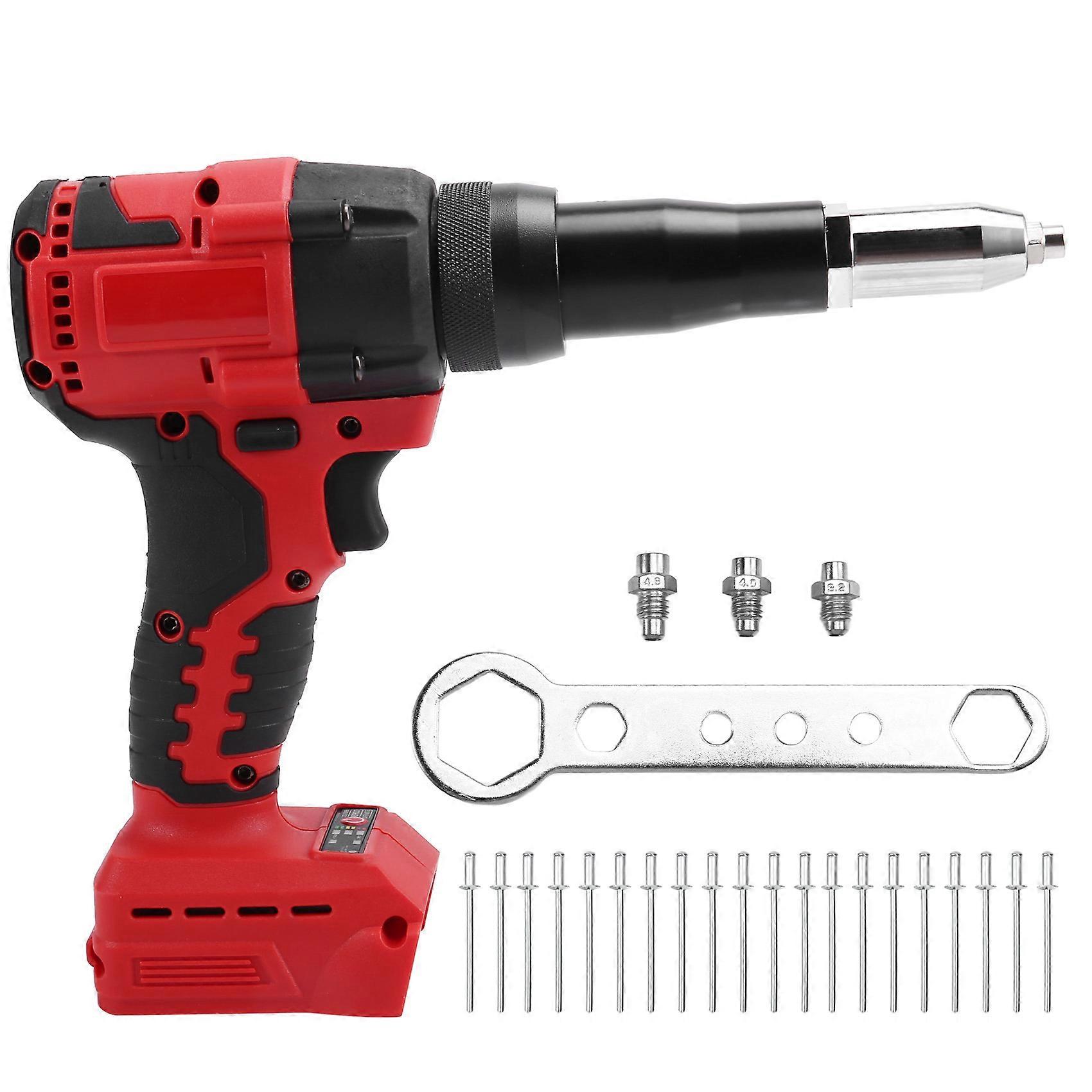 Pince À Riveter Sans Fil, Sans Balais, Pour Rivets À Écrous De 4,8 Mm, Outil De Rivetage Automatique Pour Batterie Milwaukee 18v 20v (batterie Non Incluse)