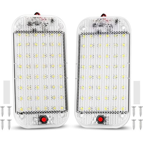 48 Led-innenraumleuchte 12v-85v – Fahrzeugbeleuchtung Mit Schalter – Für Van, Camping, Boot