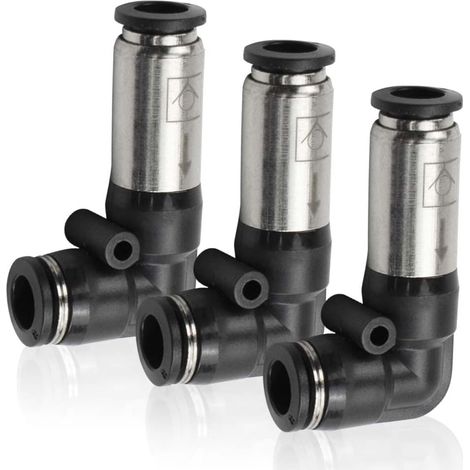 3-teiliges Pneumatisches Rückschlagventil, 6-mm-winkel, Einwegventil Zum Anschluss Von Luftkompressorschlaucharmaturen