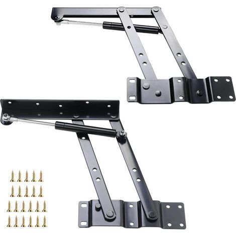Set Mit 2 Scharnieren Für Couchtische Mit Hubmechanismus – Robuster Mechanismus – Feder Für Couchtische