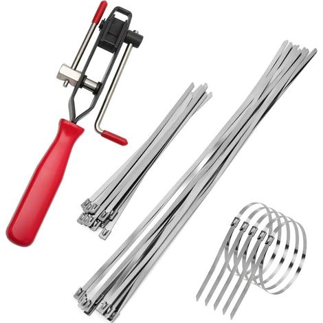 Set Mit 20 Verstellbaren Schlauchschellen – Auto/atv – Gleichlaufgelenk – Bootsachse – Mit Werkzeug – Verstellbar
