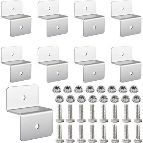 8-teiliges Z-förmiges Aluminium-solarpanel-halterungsset, Typ-c-solarpanel, Typ-c-solarpanel, Z-förmige Panelhalterungen Mit 16 Muttern Und 16 Schrauben