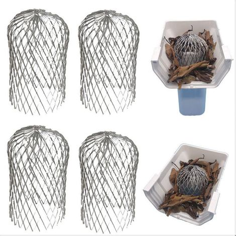 Oidipie – Dachrinnenfilter Aus Aluminium – Schmutzschutz – Verstellbar Für Fallrohre – 4-teiliges Set – Wetterbeständig