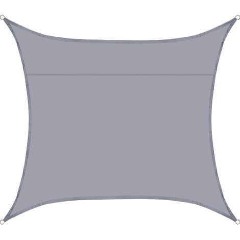 Wasserdichtes Sonnensegel, 2,5 X 2,5 M, Anthrazit, Rechteckig, Uv-block, Sonnenschutz Für Hinterhof, Terrasse, Terrasse, Garten, Outdoor-aktivitäten Und Einrichtungen – Rwshade Sail