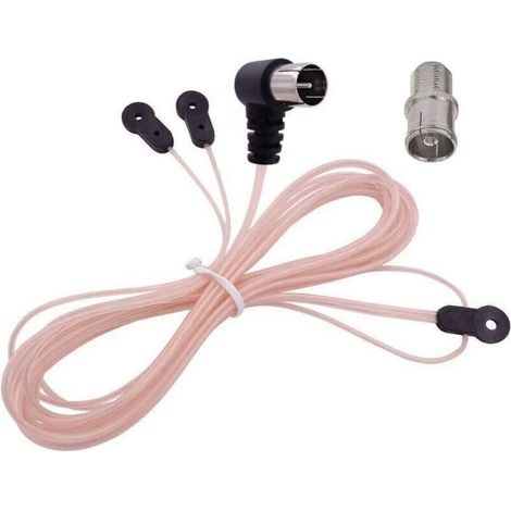 75 Ohm Y-förmige Ukw-innenantenne Mit F-stecker – Koaxialkabel Für Av-receiver, Stereoanlage Und Heimkino-verstärker