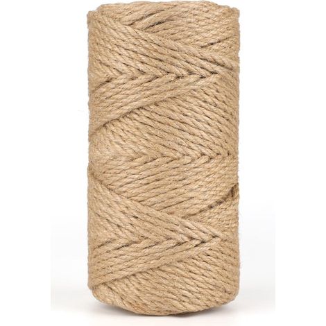 50 M Juteseil, 5 Mm Hanfseil, Gartengarn, Für Camping, Dekoration, Heimwerken, Gartenarbeit